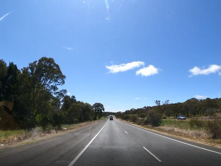 Road from Sydney to Canberra, Australia