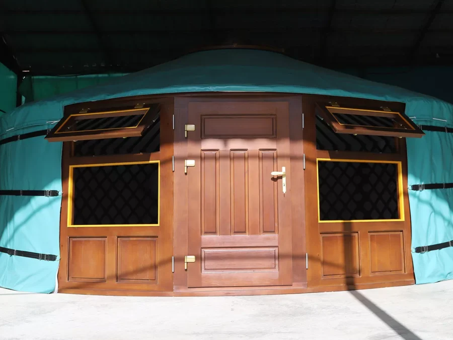 A 19ft yurt with 2 front windows (Yurt #23346)
