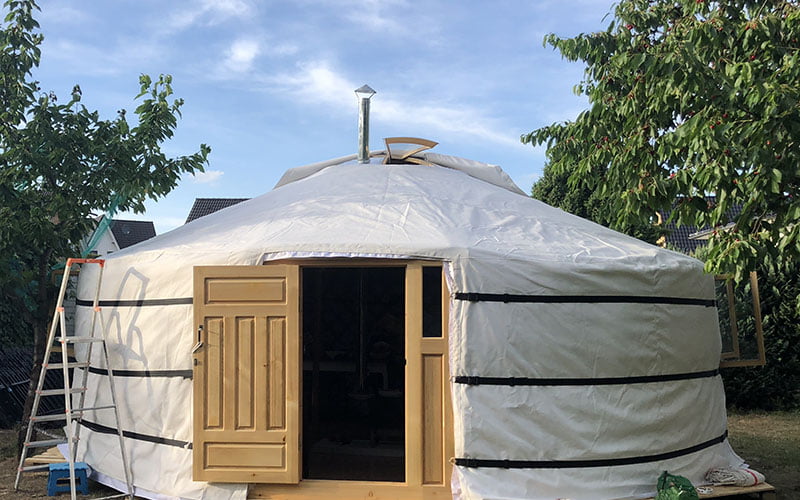 a Mongolian yurt cover