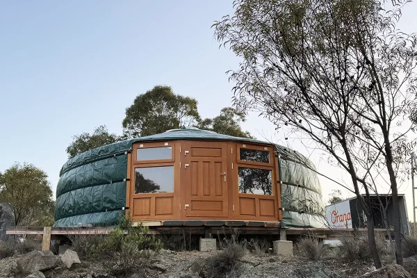 An 8m Mongolian Yurt in Cooma NSW Australia (2) A 8m Mongolian Yurt in Cooma NSW Australia from outside