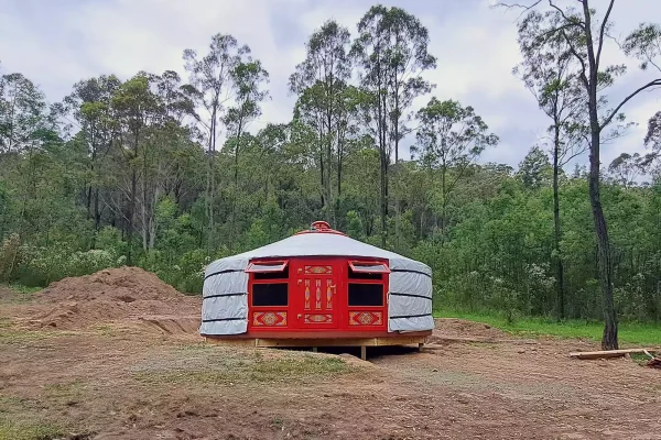 First yurt in Australia assembled – Sharon Jacobson First yurt in Australia assembled - Sharon Jacobson