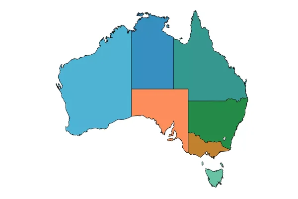 Map of Australia 1200x9000