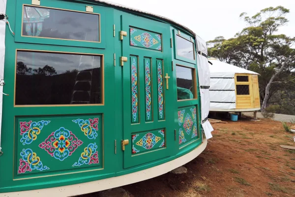 Mongolian yurts door window artwork Mongolian yurts door window artwork